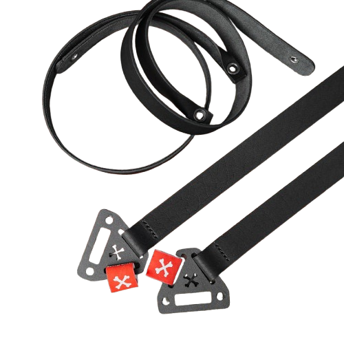 R style Door pulls, handle straps - leather