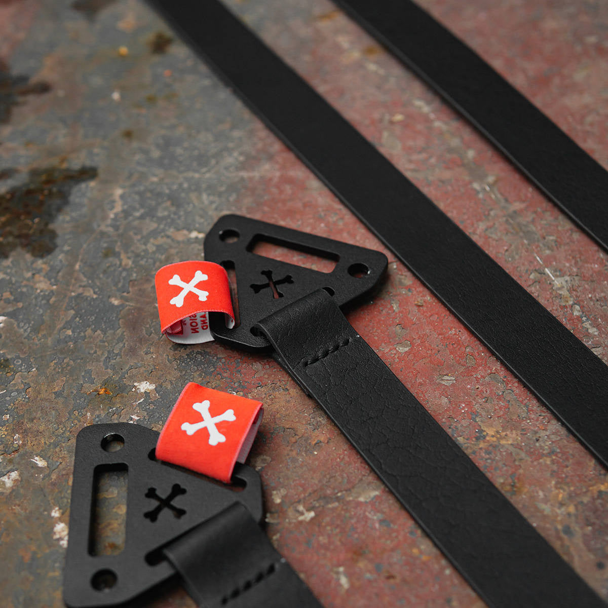 R style Door pulls, handle straps - leather