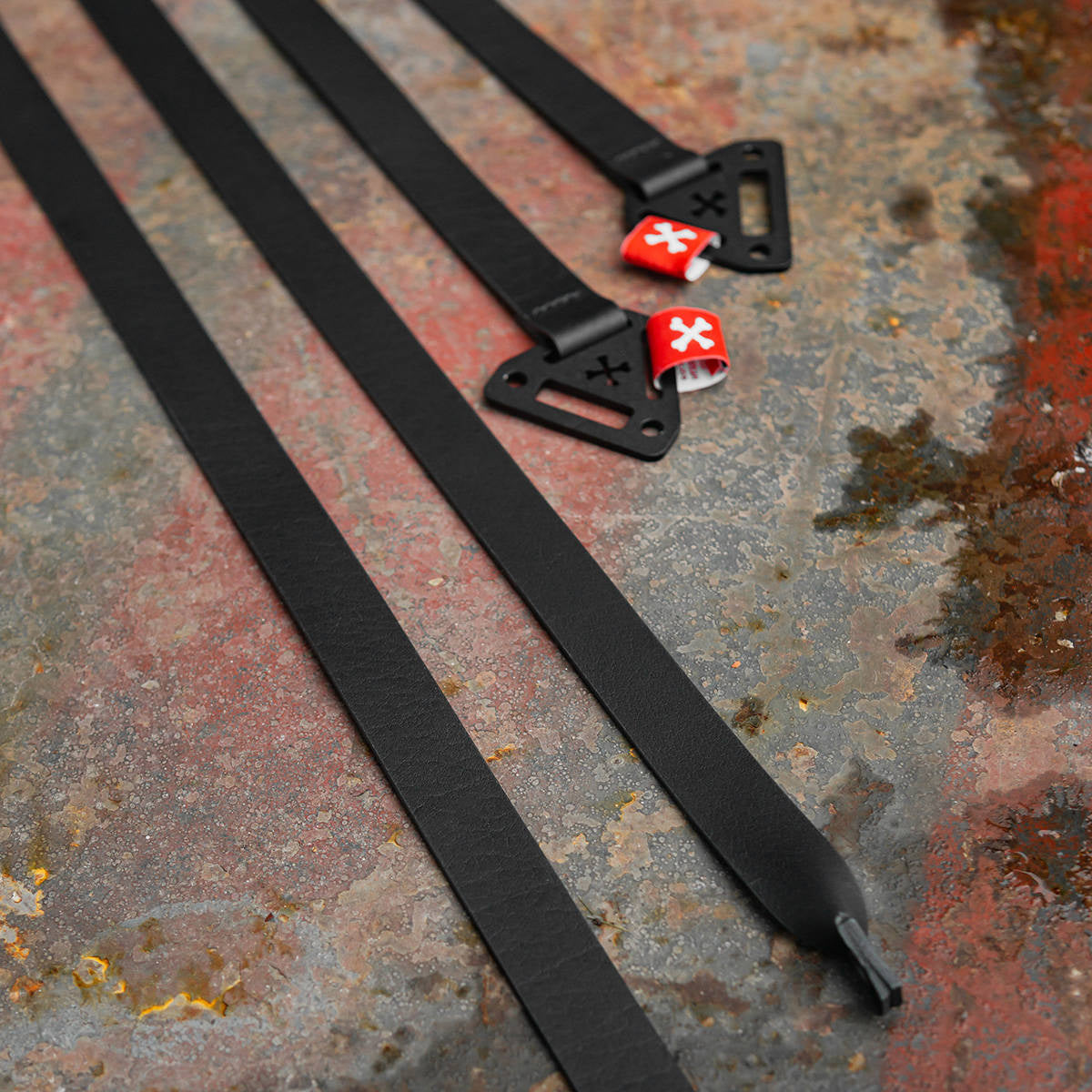 R style Door pulls, handle straps - leather