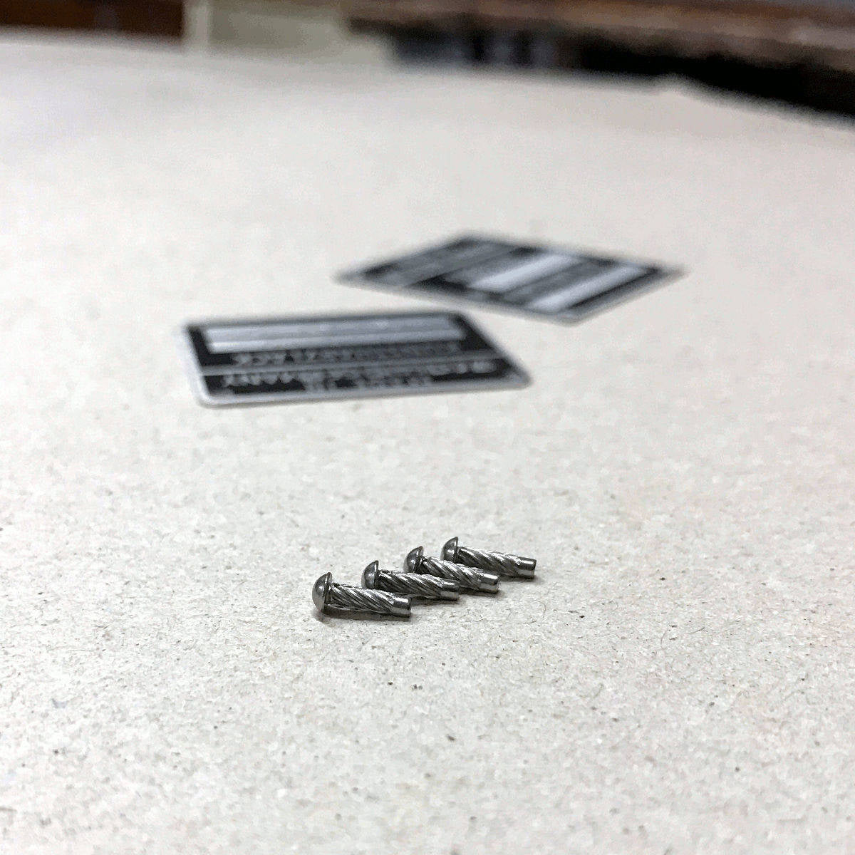 Rivets for color code and VIN door jamb plates (1964 - 1977)