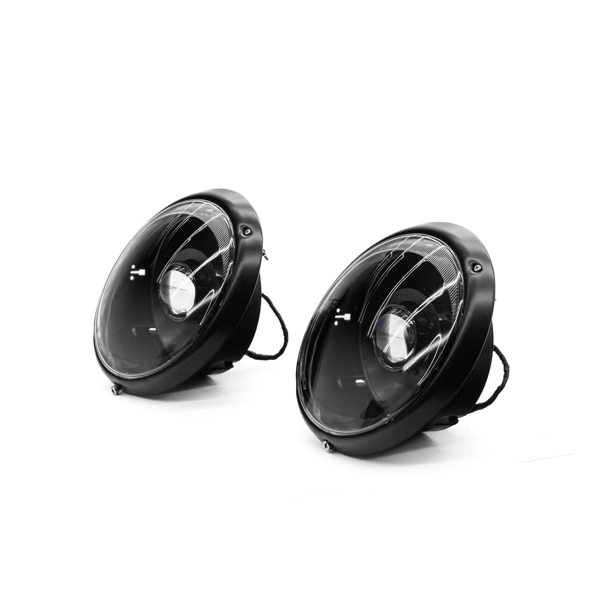 Bi-LED headlights - Clear Lens (set of 2) - Black