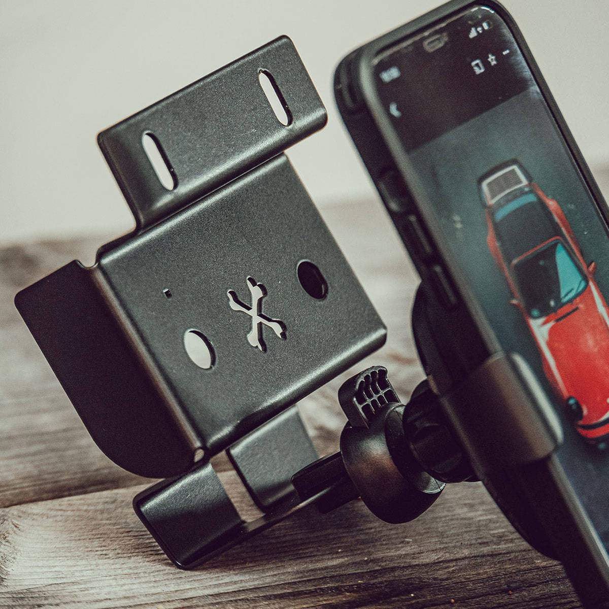 CarBone central console delete panel with a phone charger holder - Included