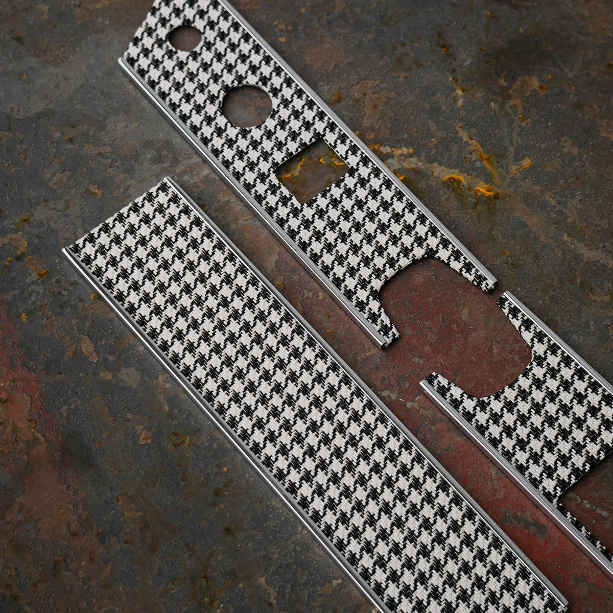 CarBone Dash Trim G-model (1974-1986) - Silver, LHD - G model / glove box / silver
