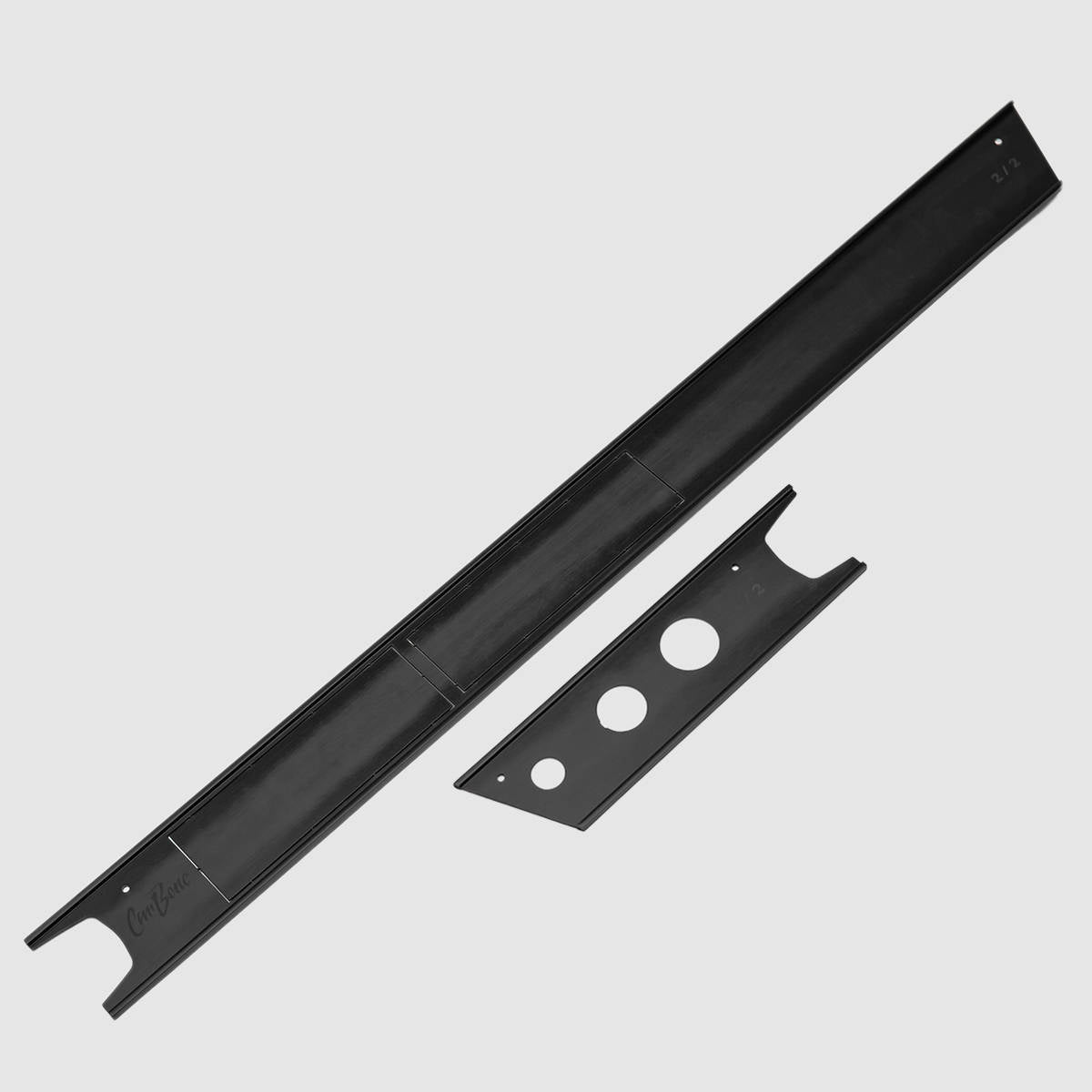 CarBone Dash Trim G-model (1974 - 1986) - Black, LHD - G model / no glove box / anodized black