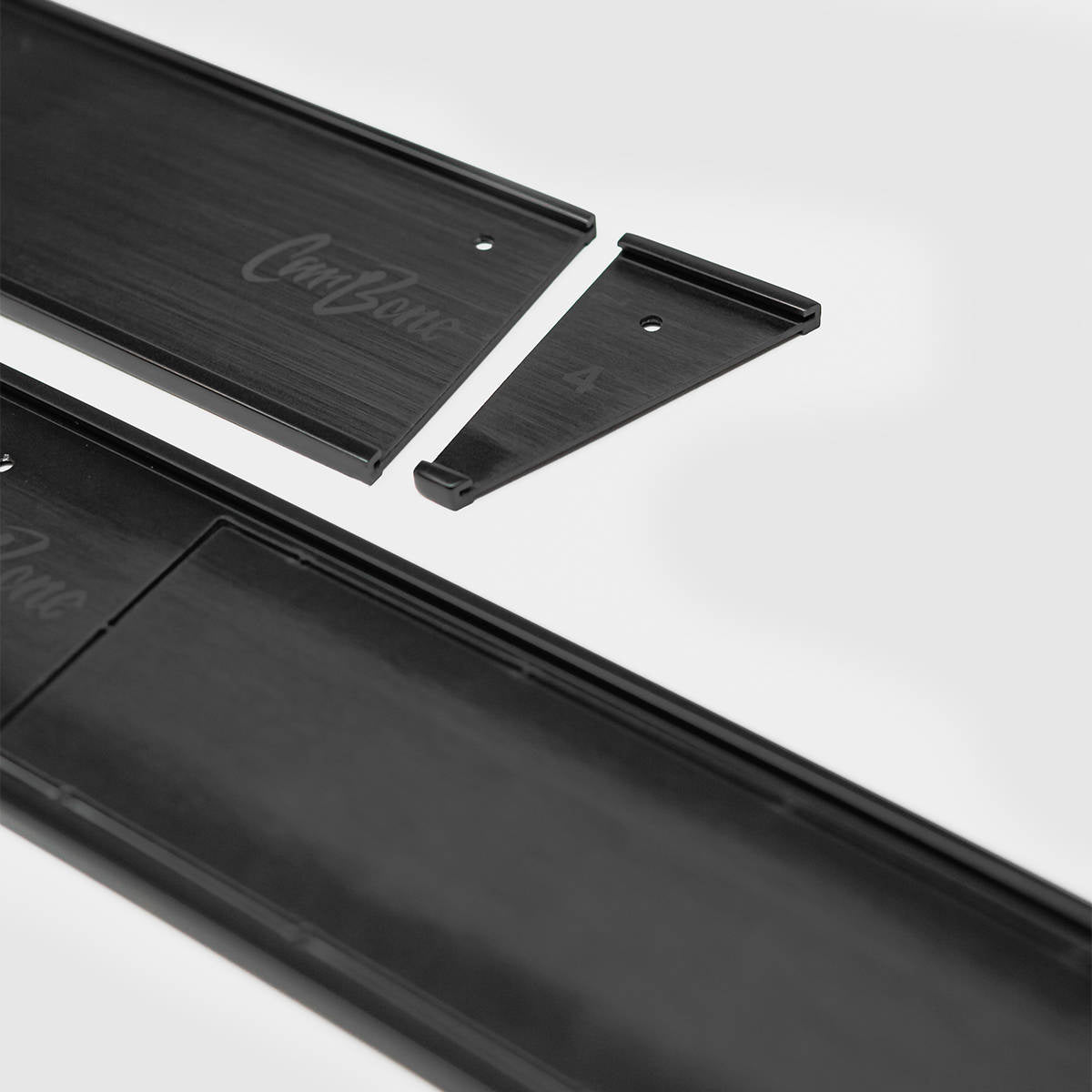 CarBone Dash Trim G-model (1974 - 1986) - Black, LHD - G model / glove box / anodized black