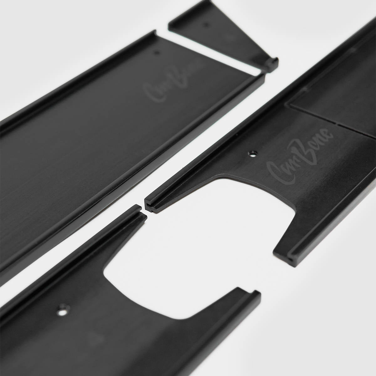 CarBone Dash Trim G-model (1974 - 1986) - Black, LHD - G model / glove box / anodized black