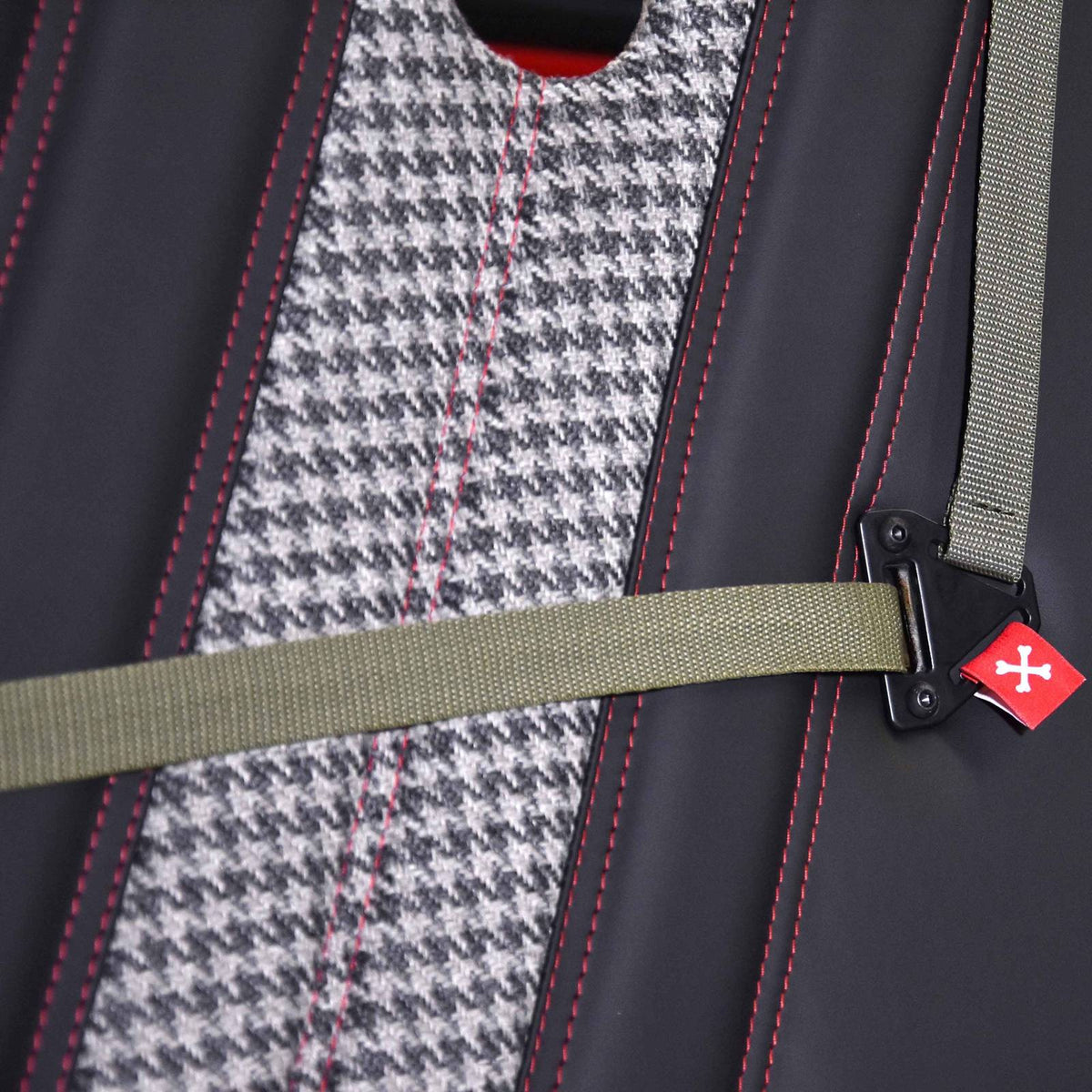 Houndstooth Fabric - GRAPHITE/WHITE