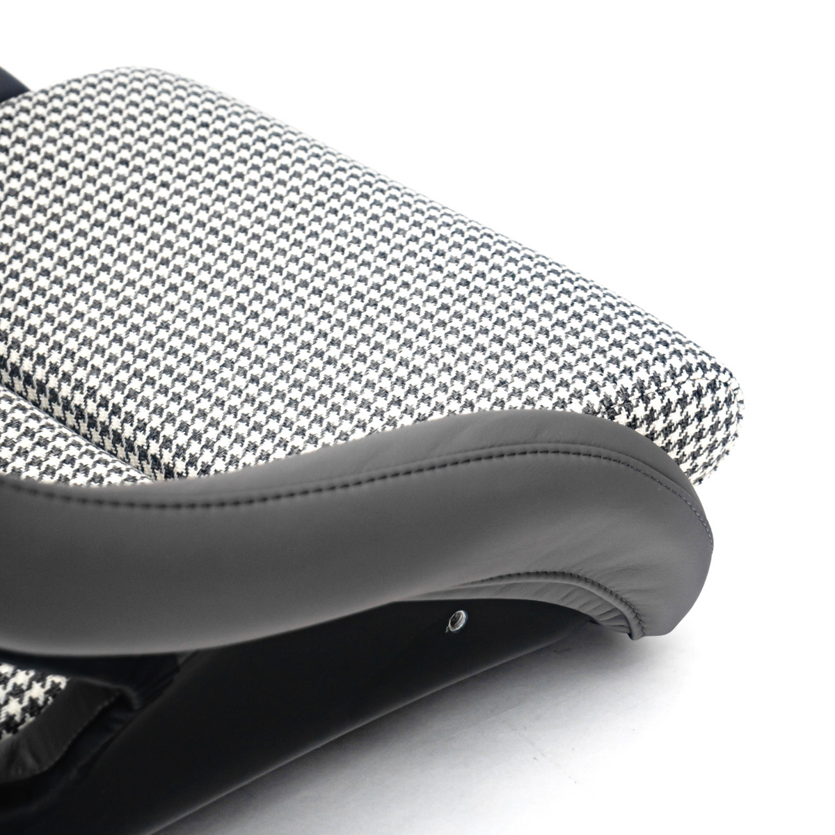 Houndstooth Fabric - GRAPHITE/WHITE
