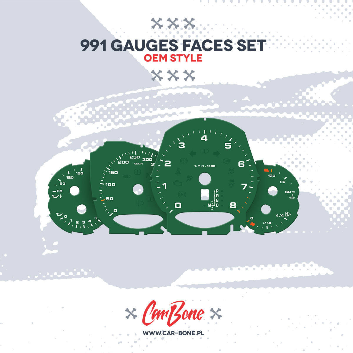 Custom - Gauge faces set – for 991 (2013-2019)