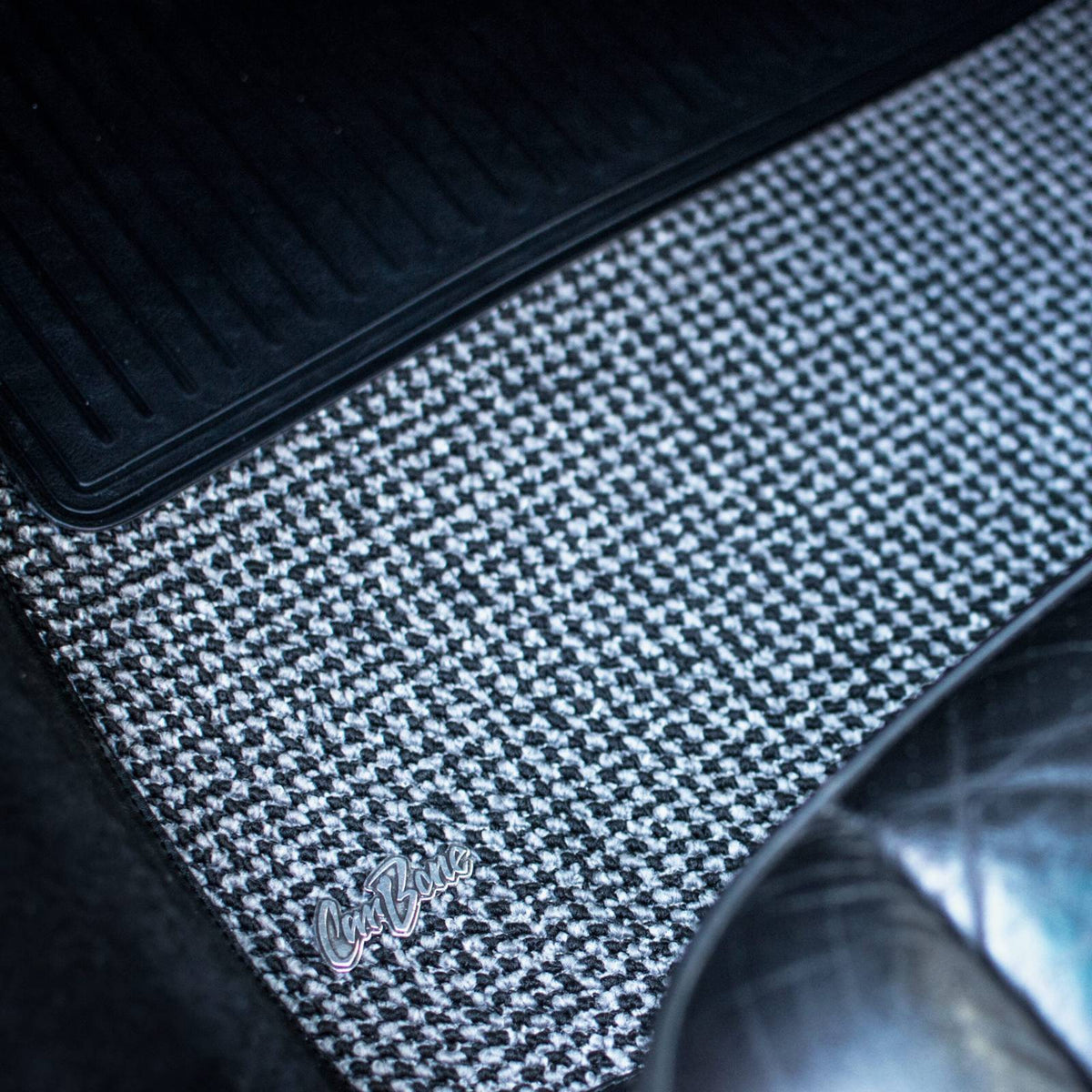 Black/Grey Houndstooth Interior Mat Bundle LHD