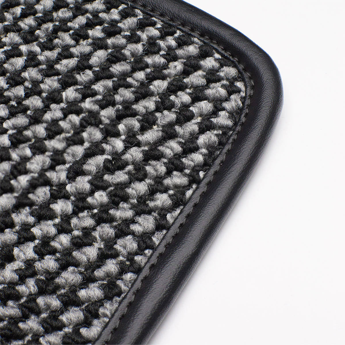 Black/Grey Houndstooth Interior Mat Bundle LHD