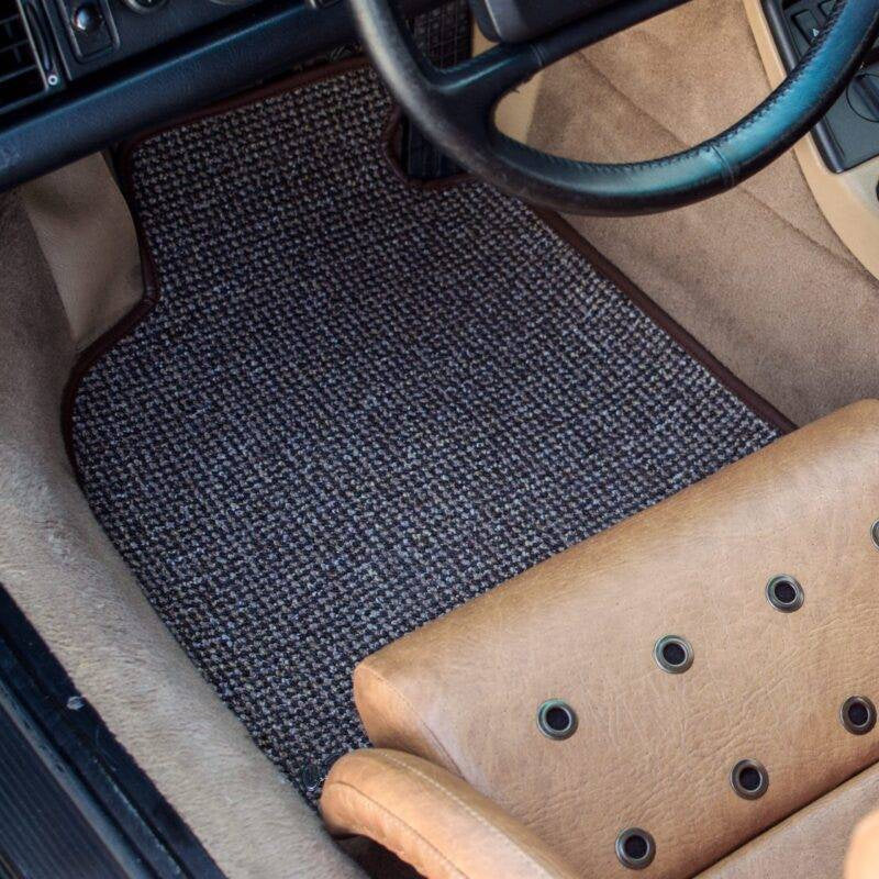 Brown Houndstooth Interior Mat Bundle LHD