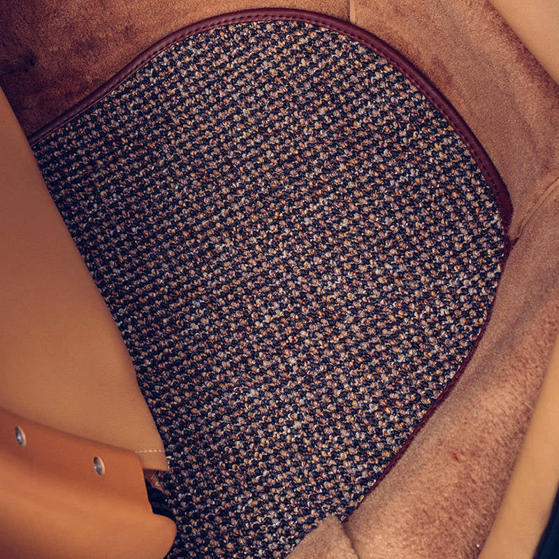 Brown Houndstooth Interior Mat Bundle LHD