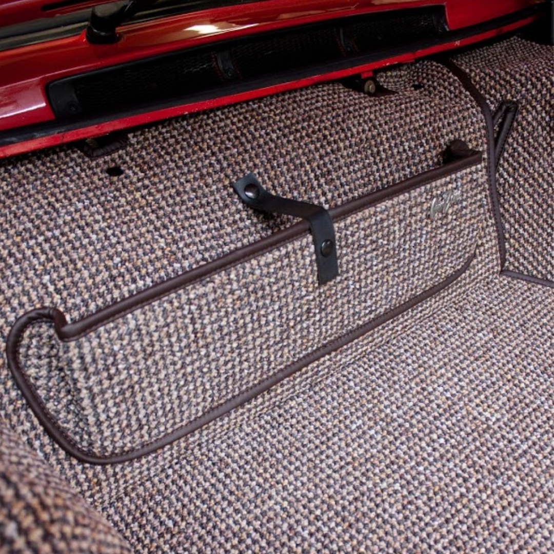Brown Houndstooth Interior Mat Bundle LHD