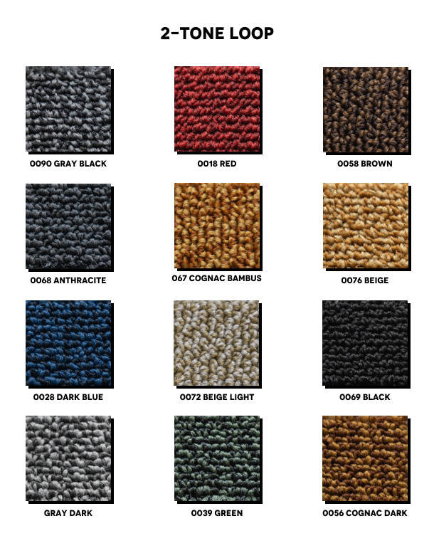 Boucle floor mats