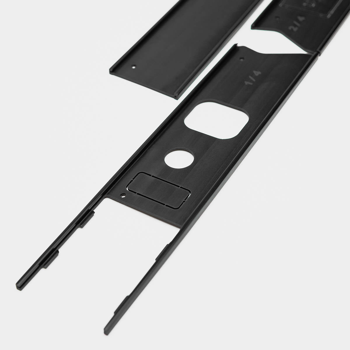CarBone Dash Trim 964/993 - Black, LHD - 964/993 / glove box / anodized black