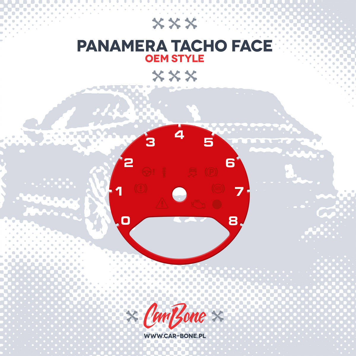 Custom - Gauge face tachometer – for Panamera (971) (2017- )