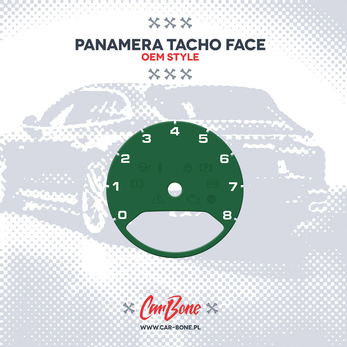 Custom - Gauge face tachometer – for Panamera (971) (2017- )