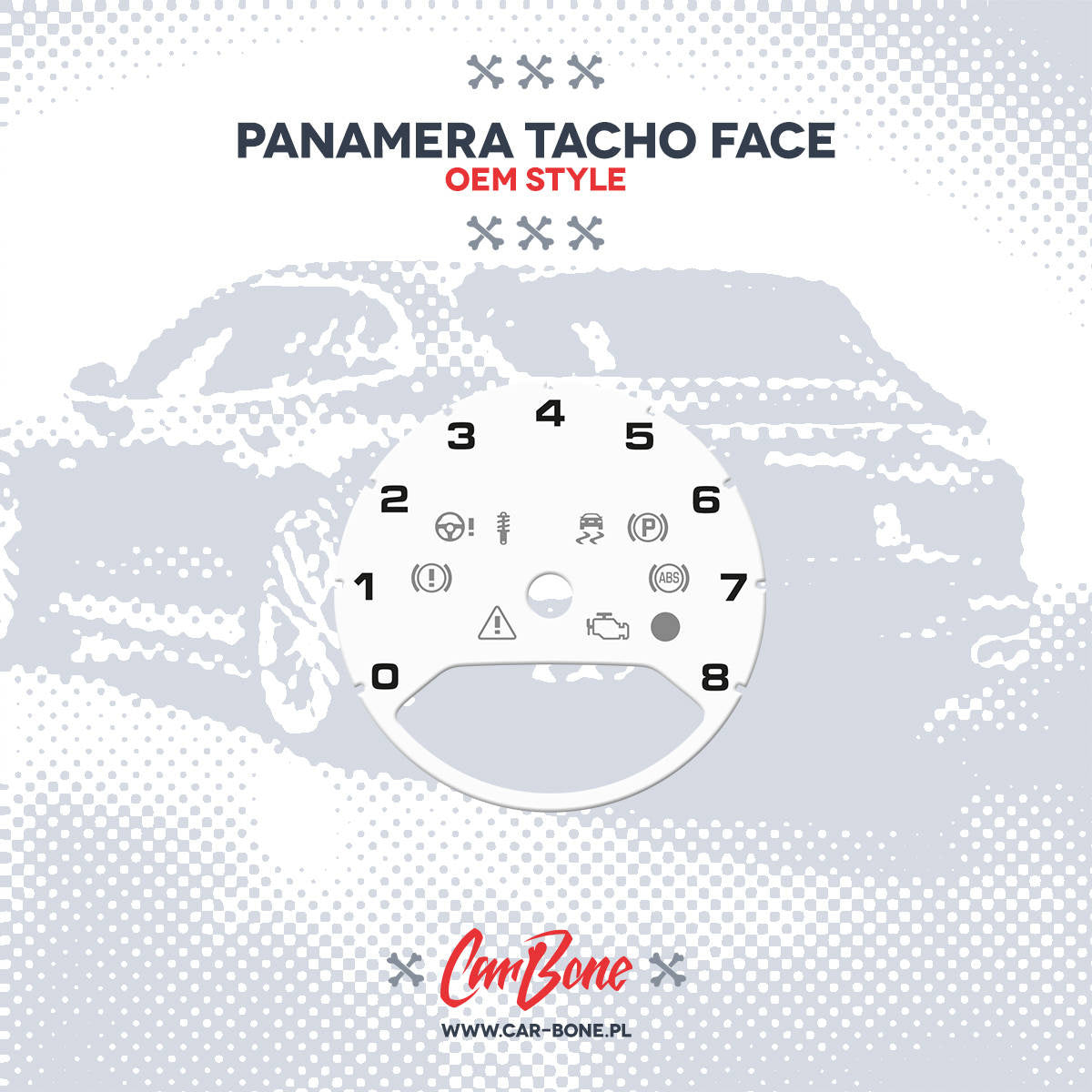 Custom - Gauge face tachometer – for Panamera (971) (2017- )