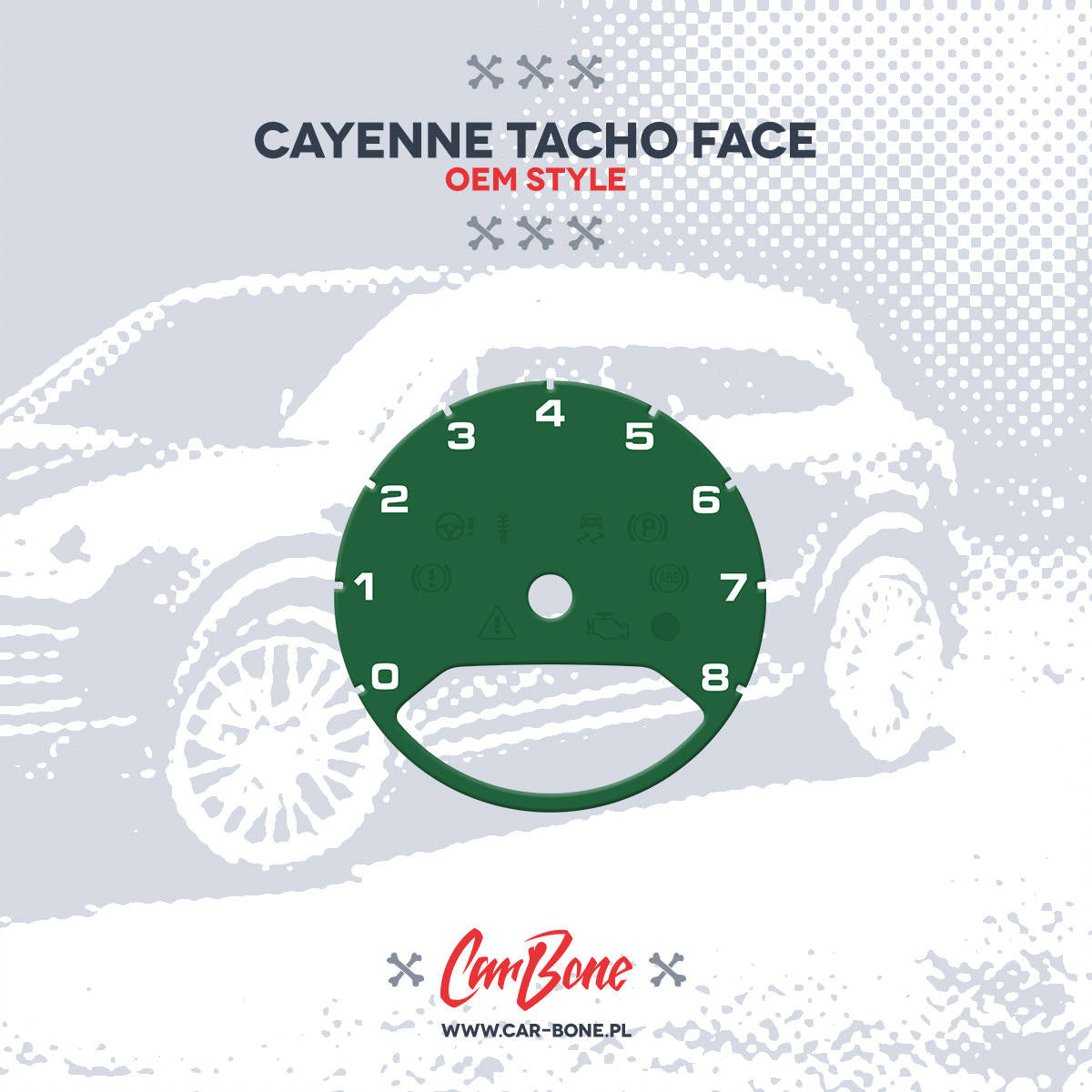 Custom - Gauge face tachometer – for Cayenne (9YA) (2019- )