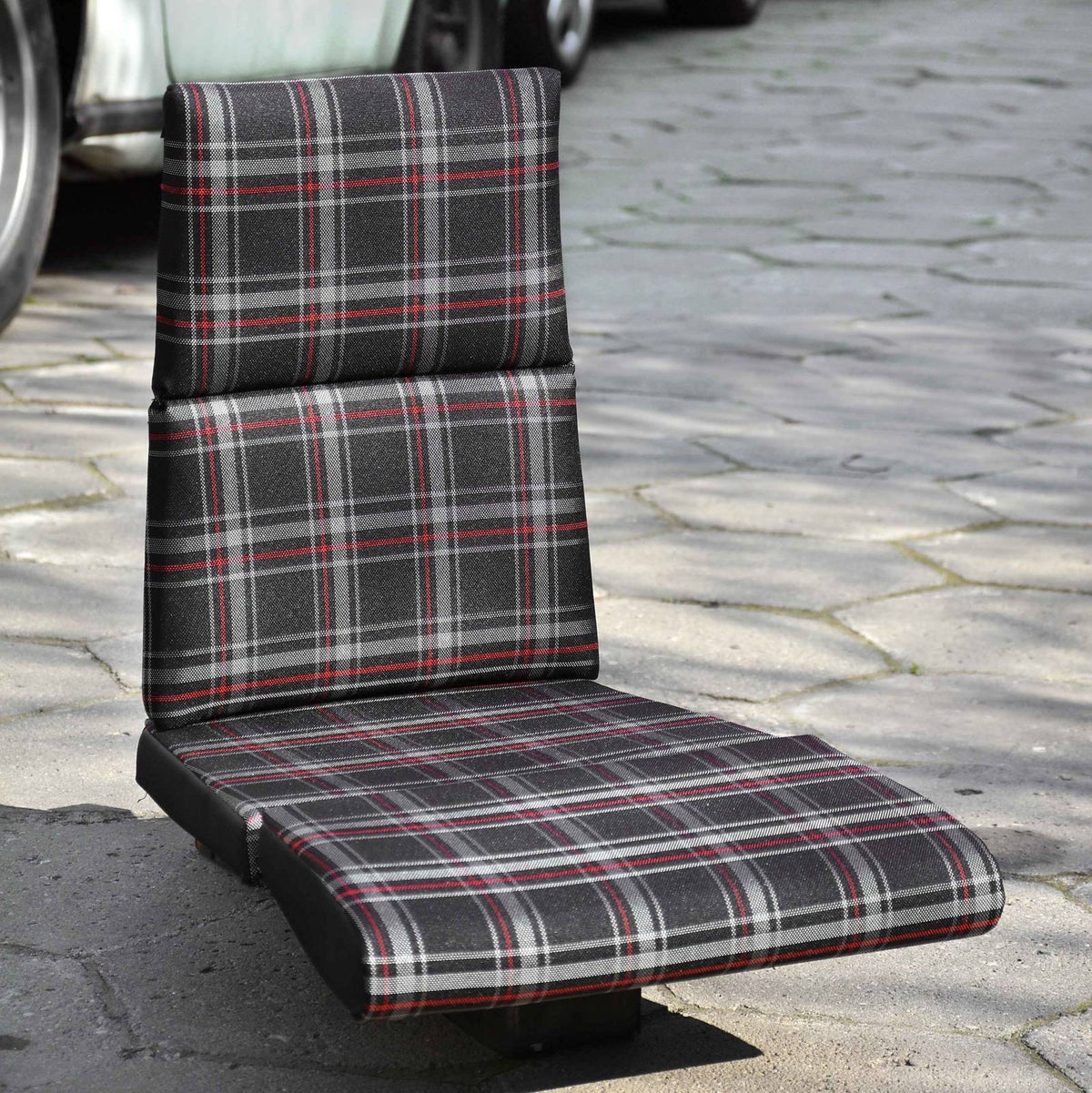 Tartan Plaid Fabric - 18063 BLACK/WHITE/RED