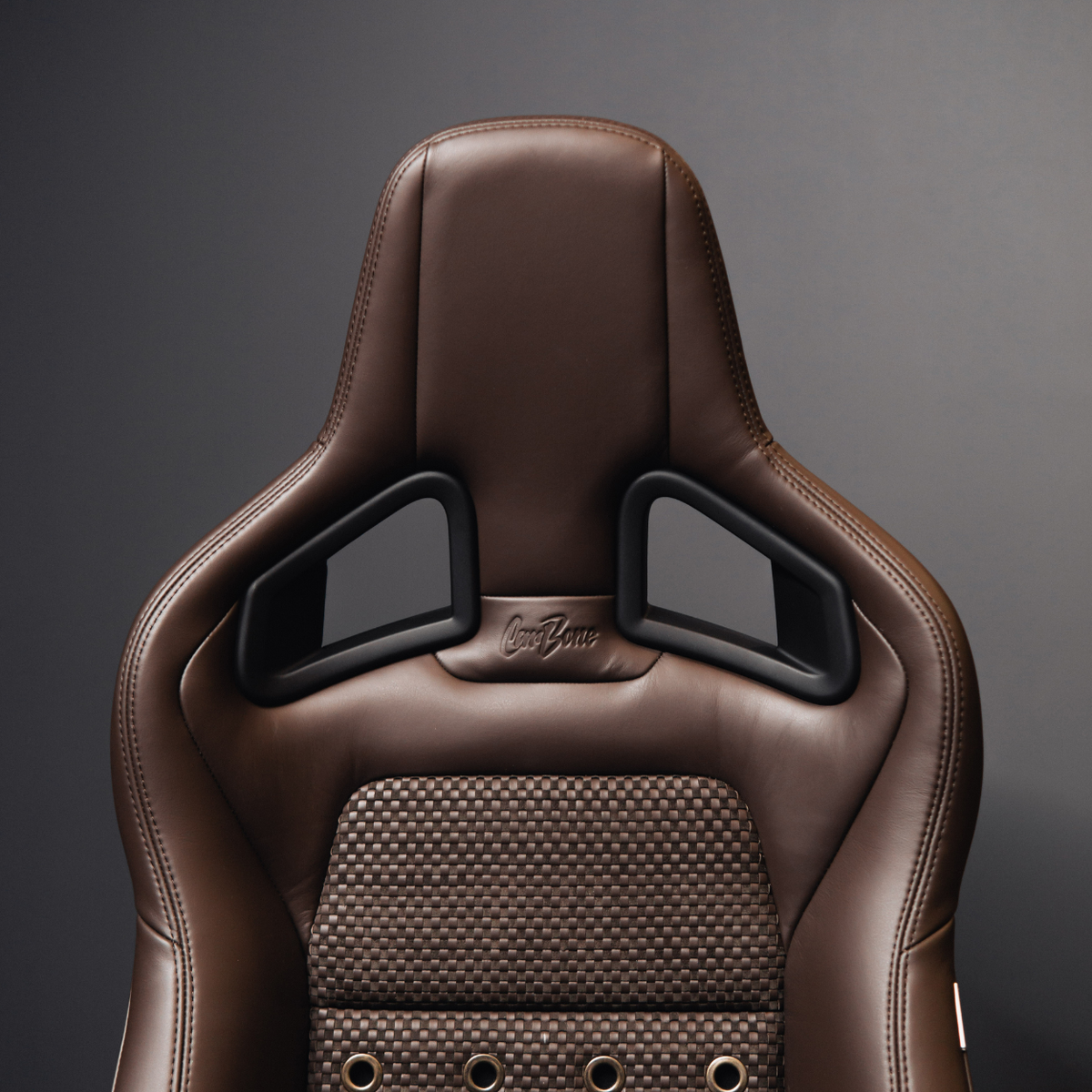 Basket weave, woven leather/nubuck - BROWN