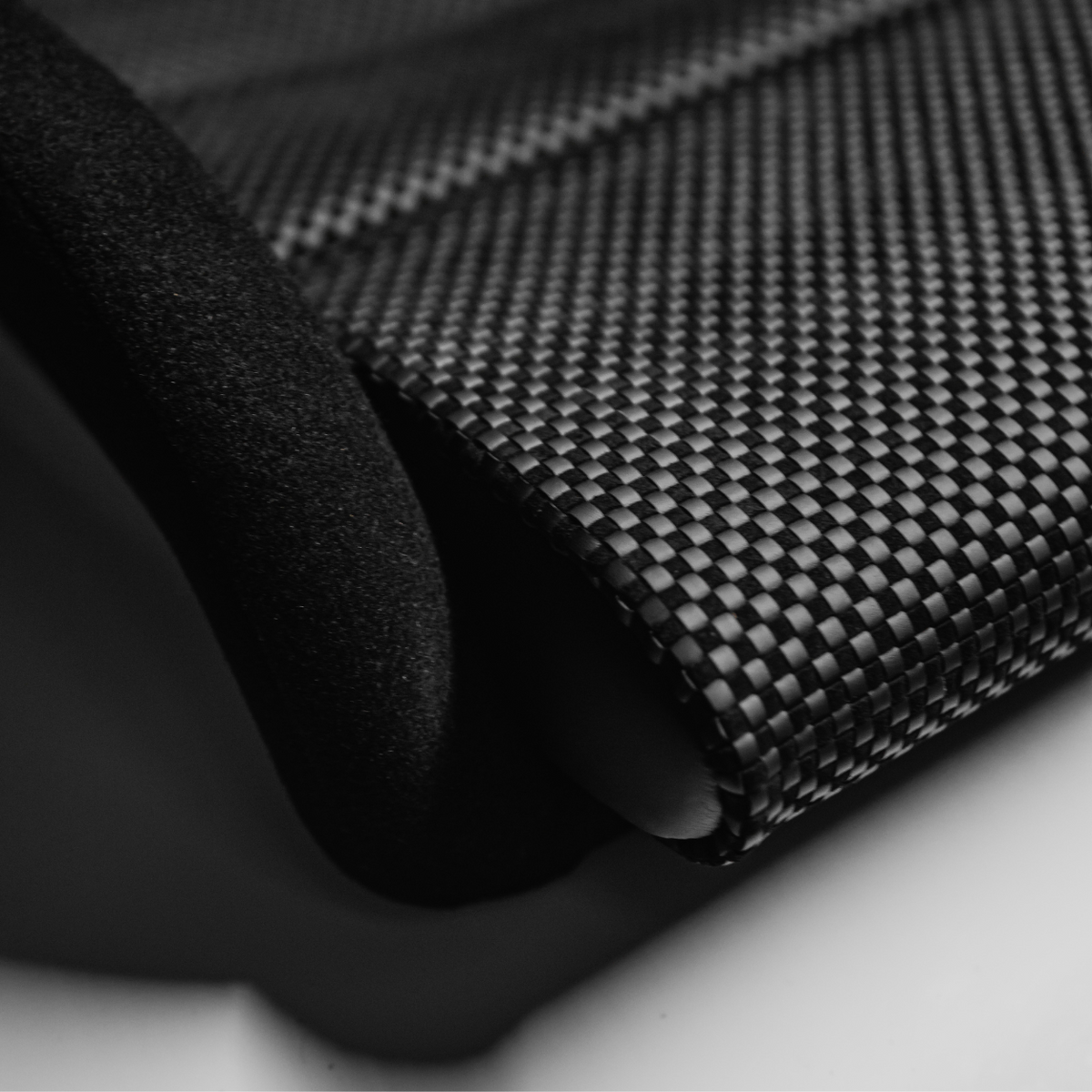 Basket weave, woven leather/nubuck - BLACK