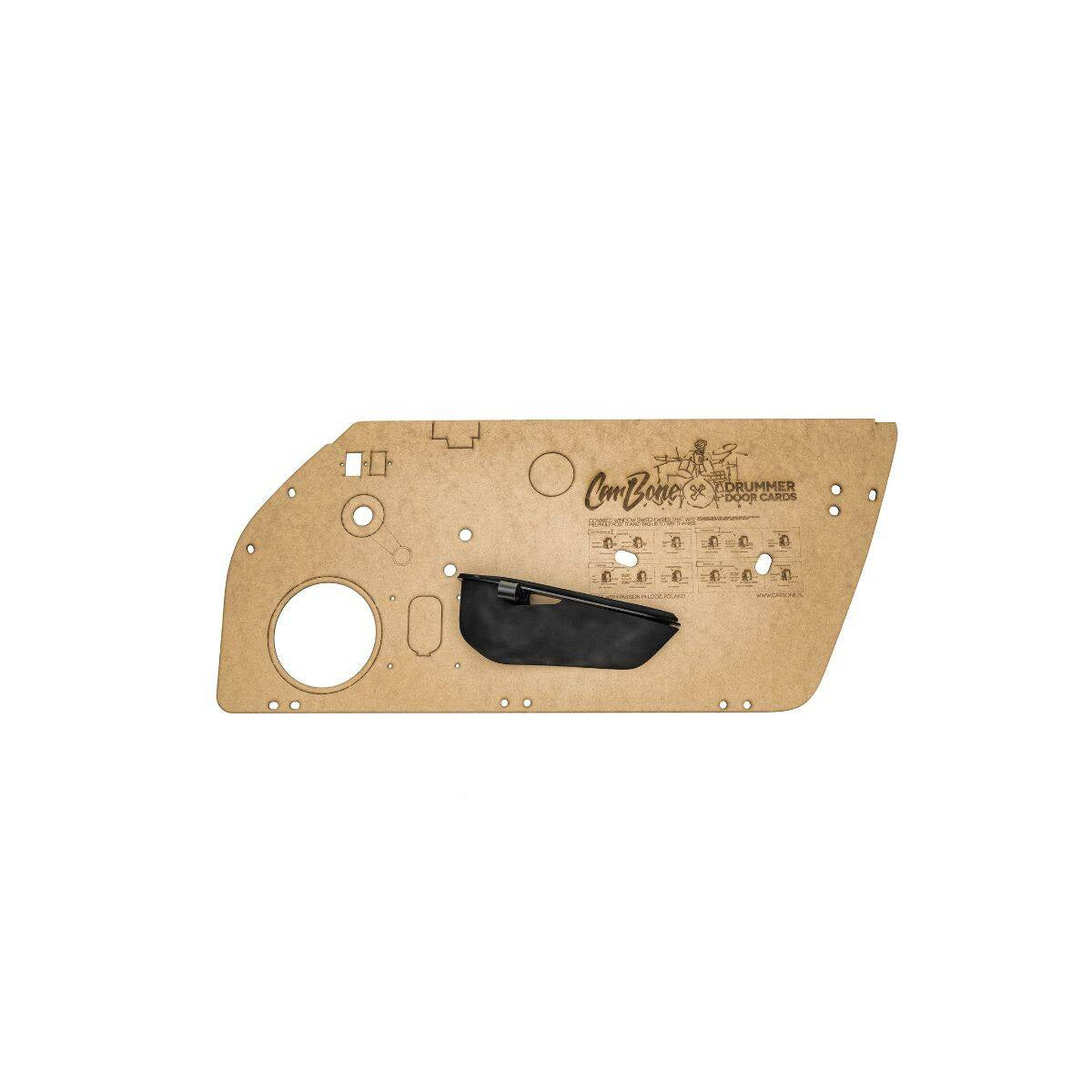 CarBone Drummer door panels - RAW