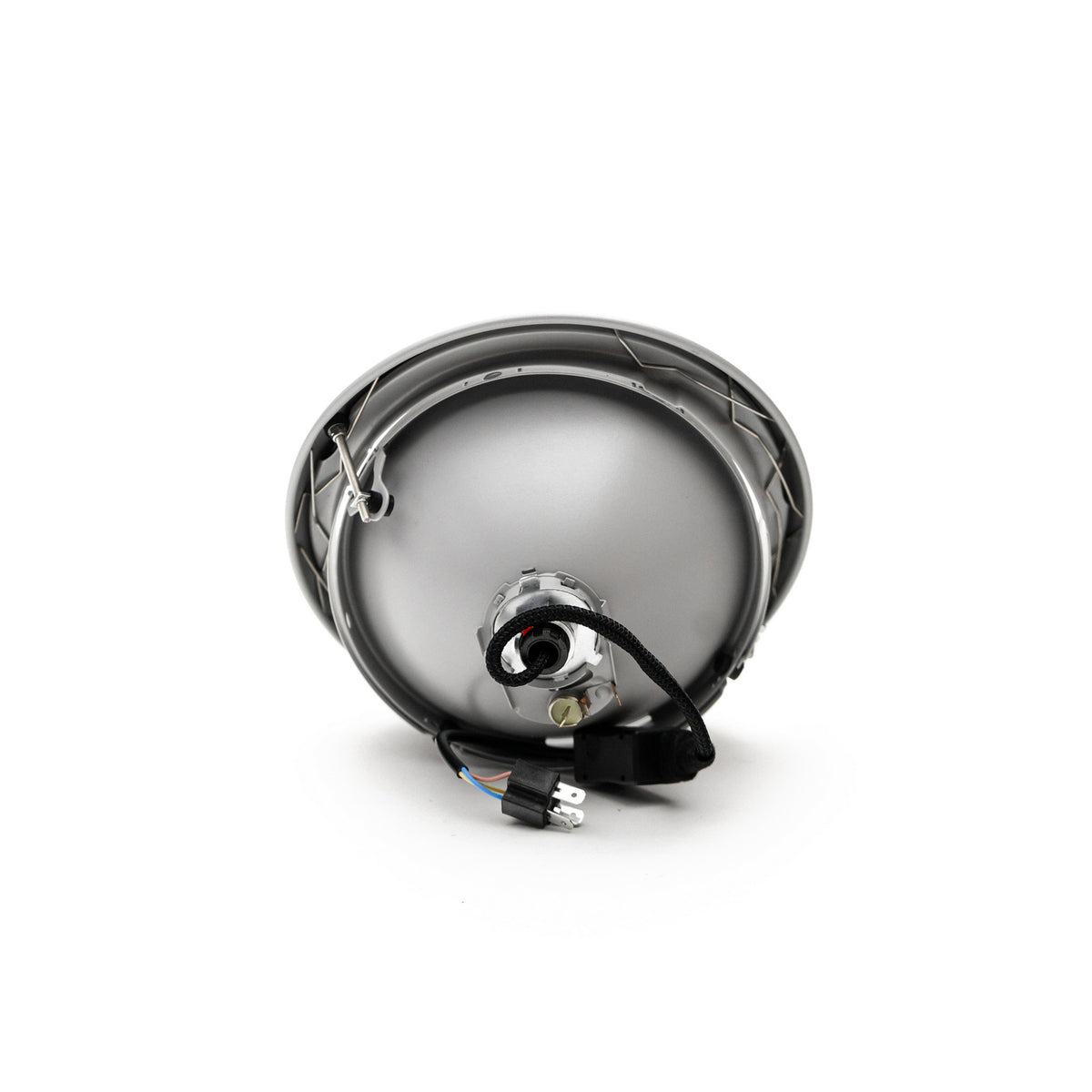 Bi-LED headlights GREY + H4 Clear Lens (set of 2)