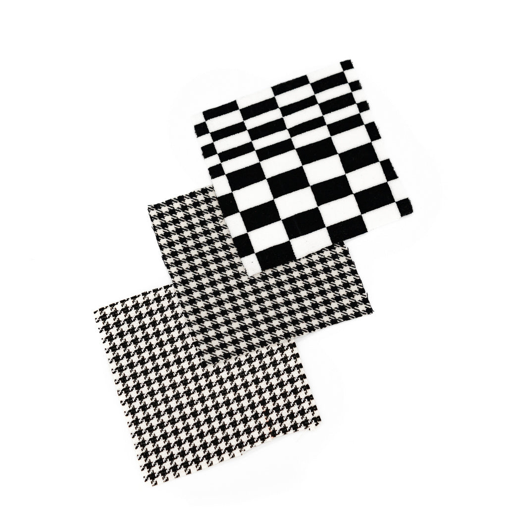 Samples set No. 5 - Black-white textiles