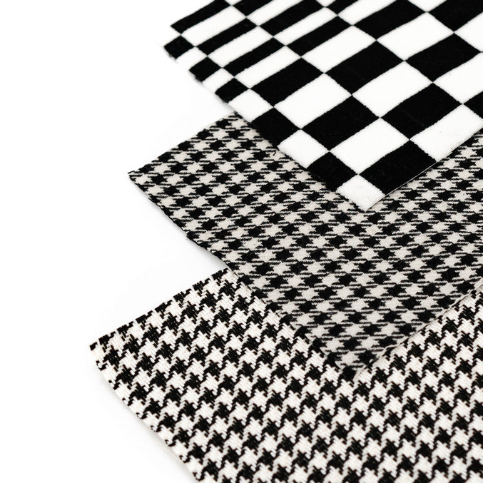 Samples set No. 5 - Black-white textiles