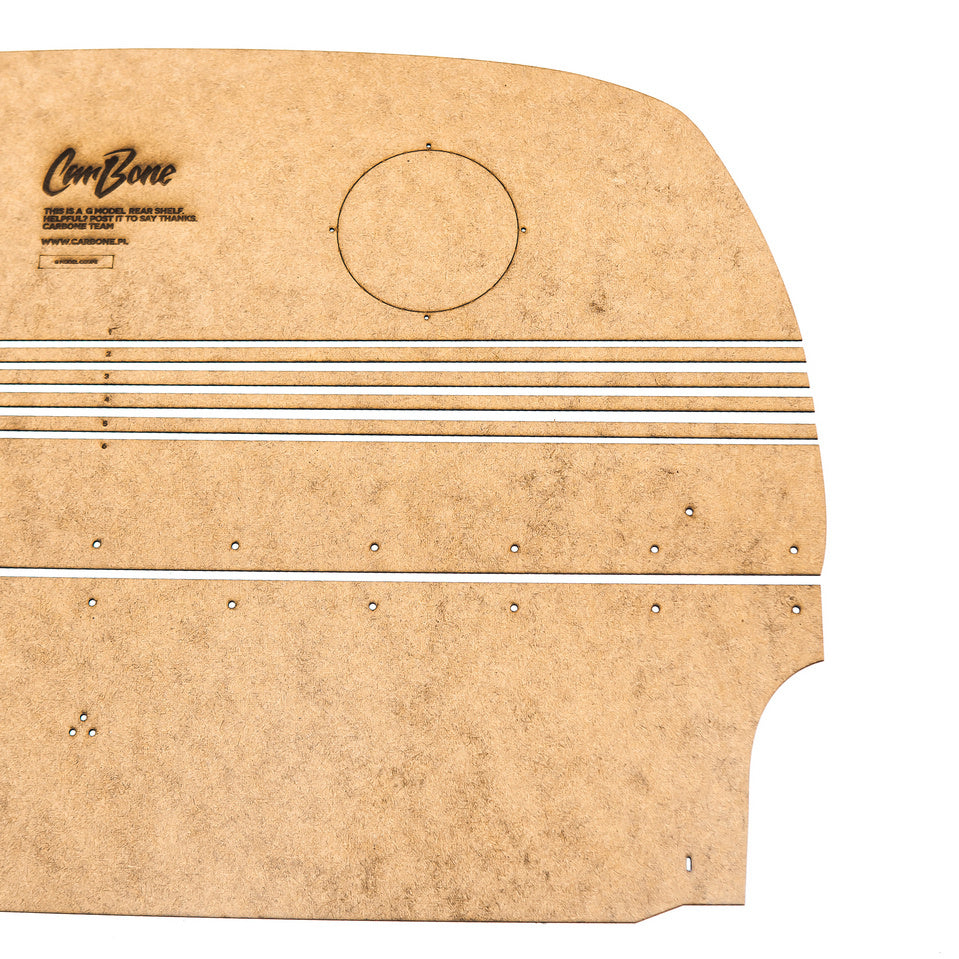 CarBone Rear Shelf Panel - RAW