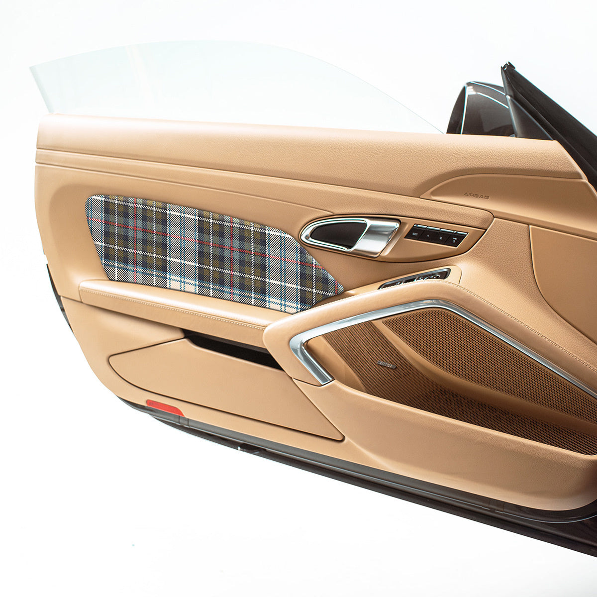 CarBone 991 Door Pads - Leather black/perforated