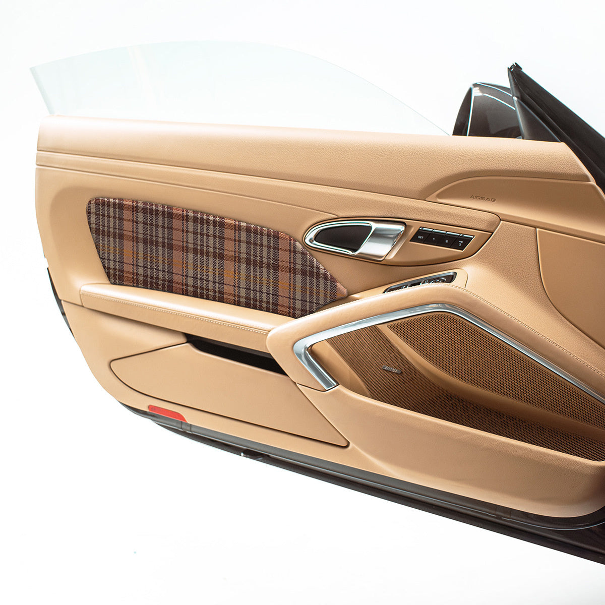 CarBone 991 Door Pads - Leather black/perforated