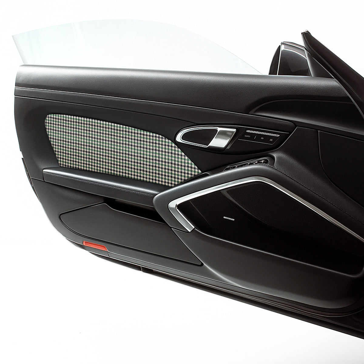 CarBone 991 Door Pads - Leather black/perforated