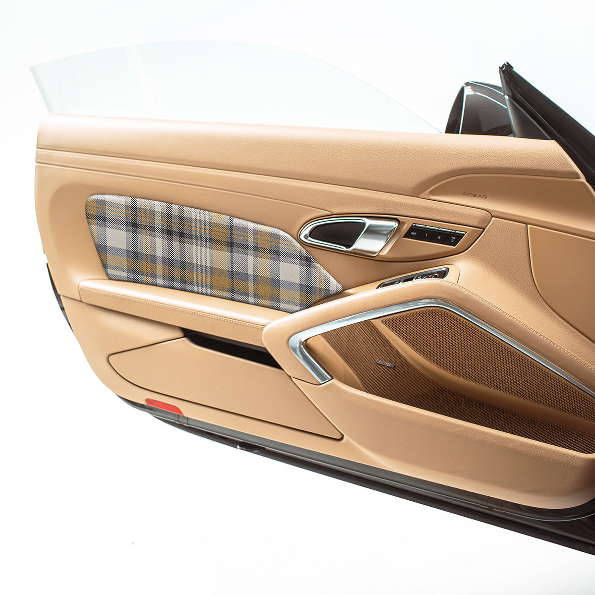CarBone 991 Door Pads - Leather black/perforated
