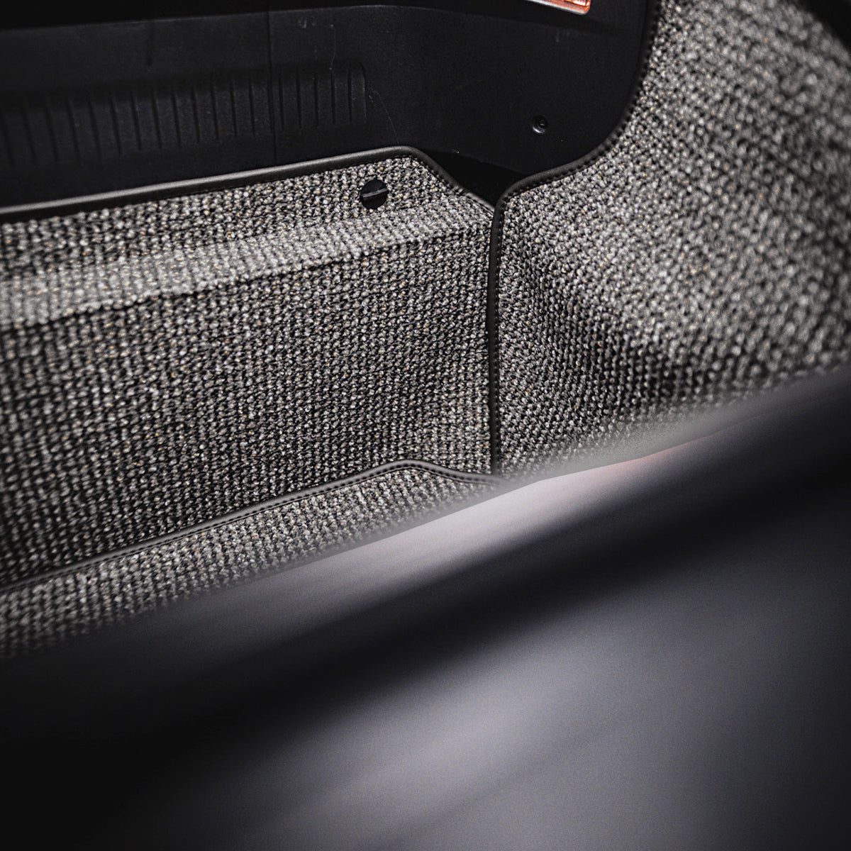 997/987 C2 - 911, Boxster, Cayman Trunk Mat Liner (2005-2012) - Black-Grey Houndstooth