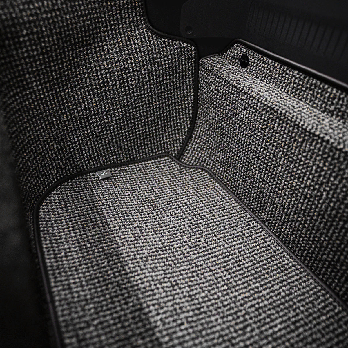 997/987 C2 - 911, Boxster, Cayman Trunk Mat Liner (2005-2012) - Black-Grey Houndstooth
