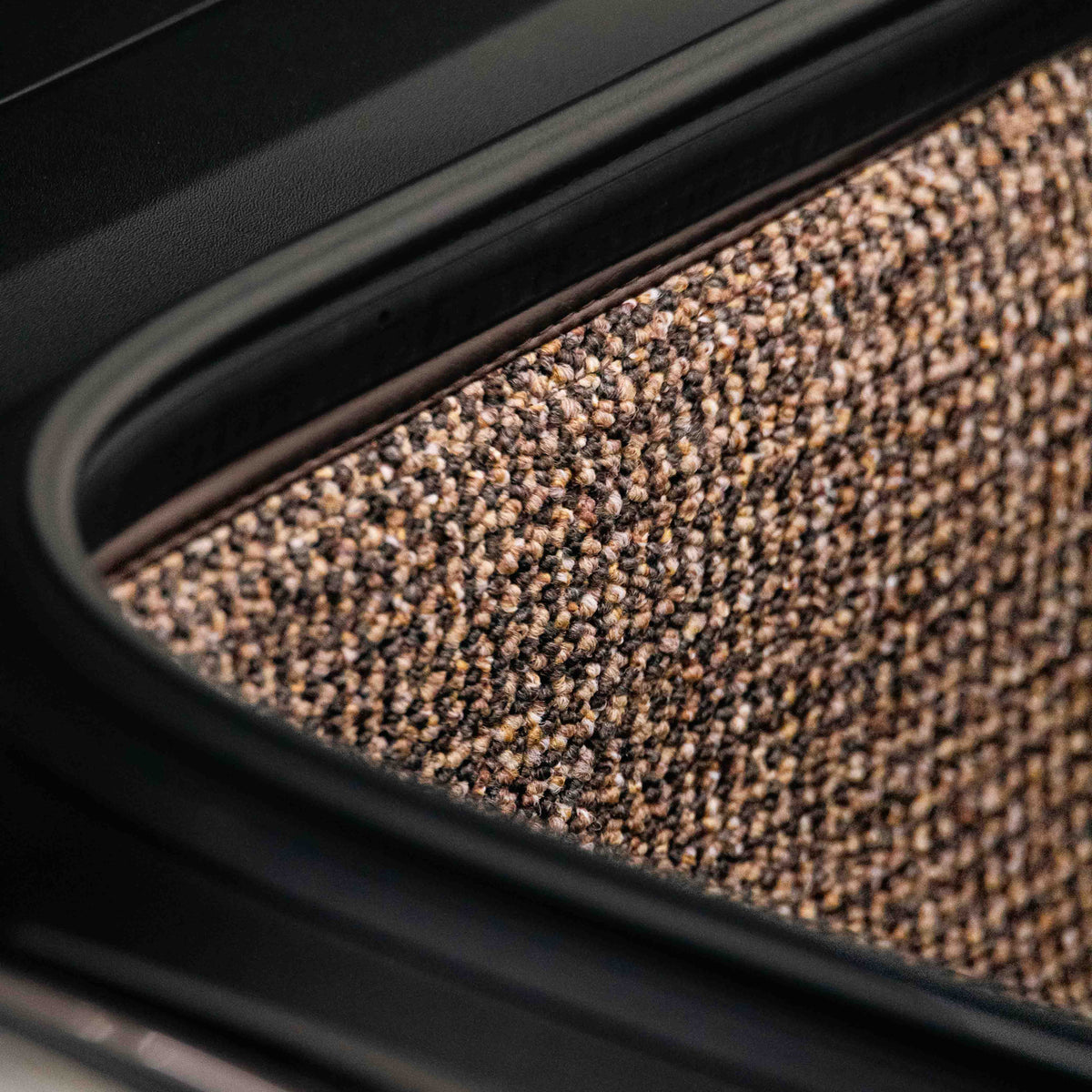 991/981 C2 - 911, Boxster, Cayman Trunk Mat Liner (2011-2018) - Brown Houndstooth