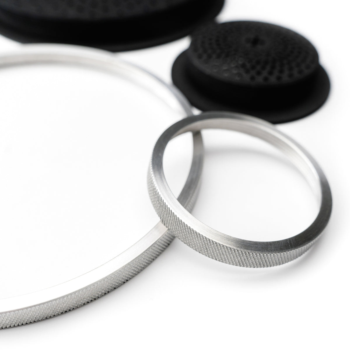 CarBone Sound Guards - Speaker covers for 2 tweeters and 2 main speakers - Silver - RAW