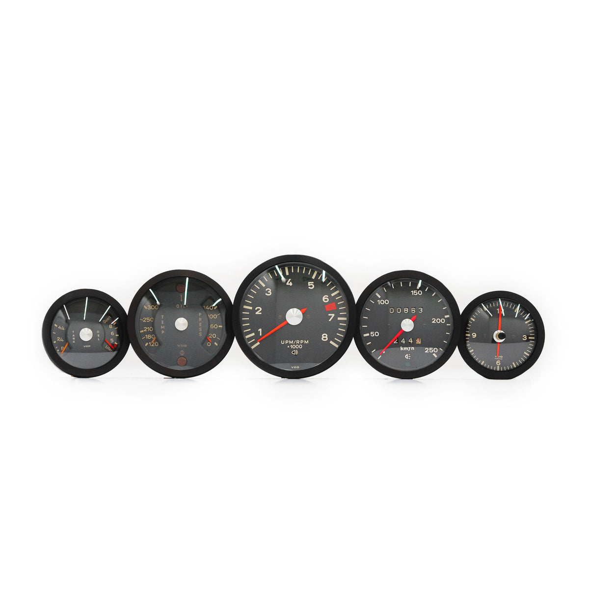 CarBone Gauge Bezels – for F-model (1964-1973)