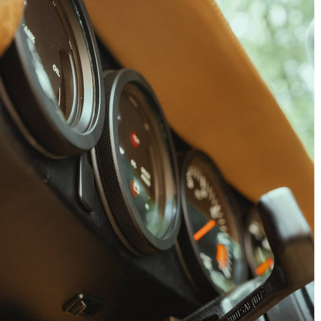 CarBone Gauge Bezels – for F-model (1964-1973)
