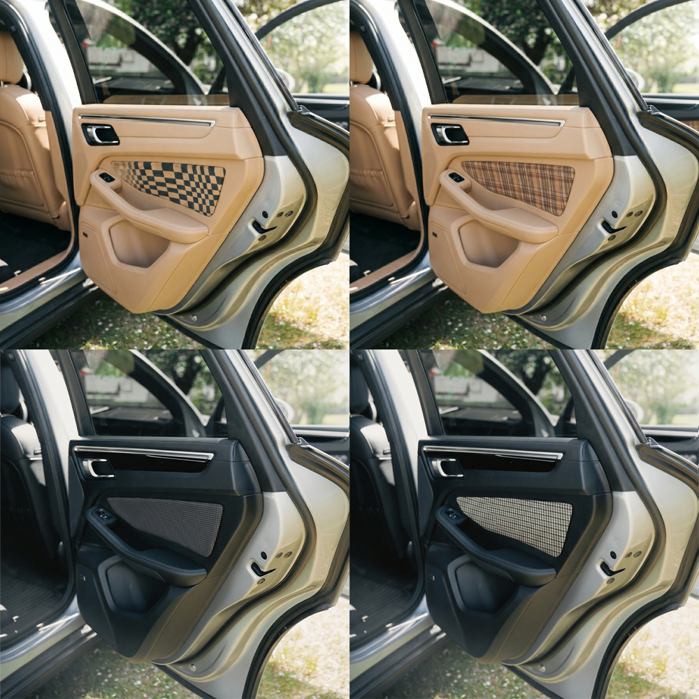 CarBone Macan Door Pads - RAW - set of 4