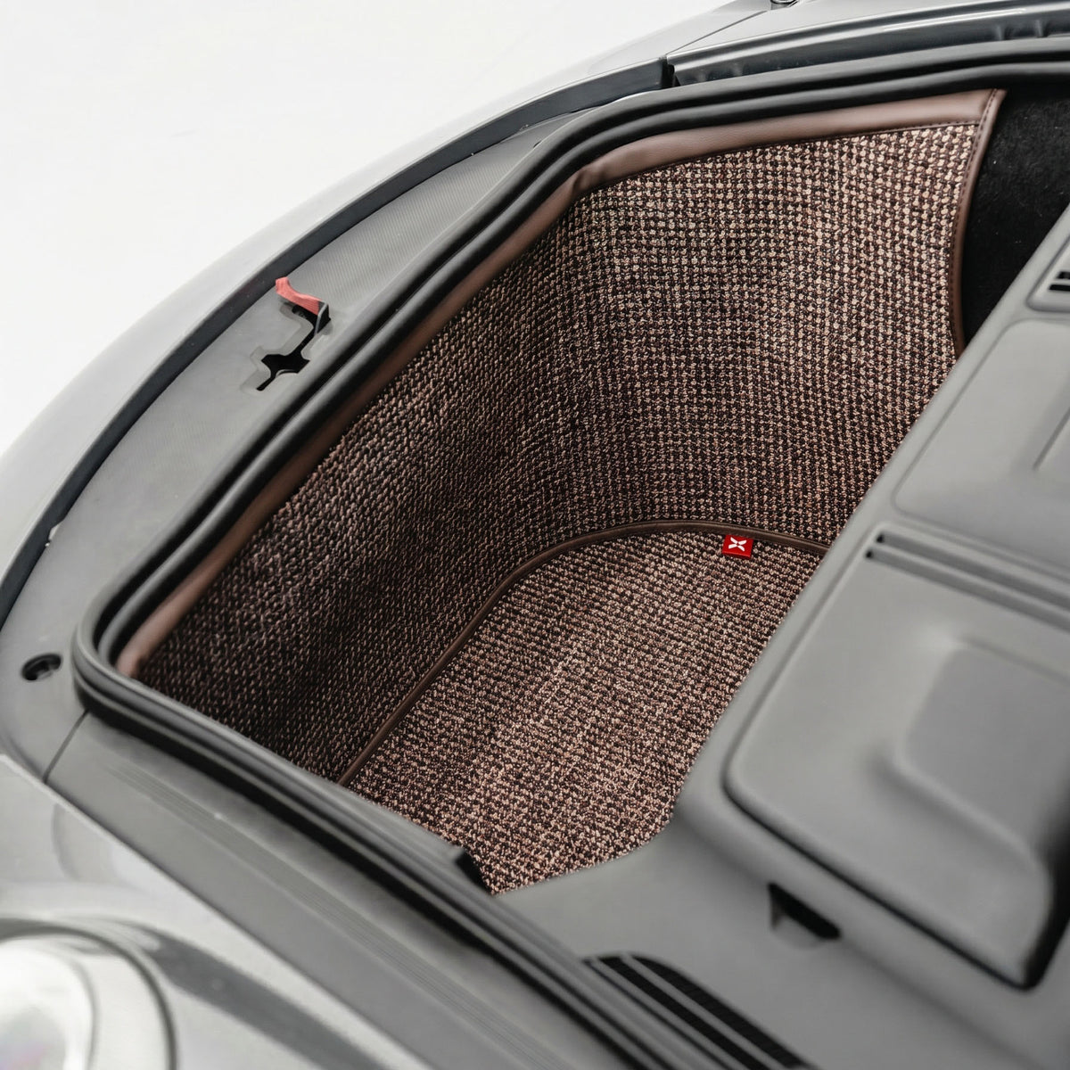 997 C4 - 911 Trunk Mat Liner (2005-2011) - Brown Houndstooth