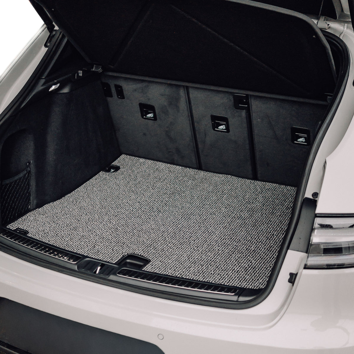 MACAN 95B Trunk Mat Liner (2014-2024) - Black/Grey Houndstooth