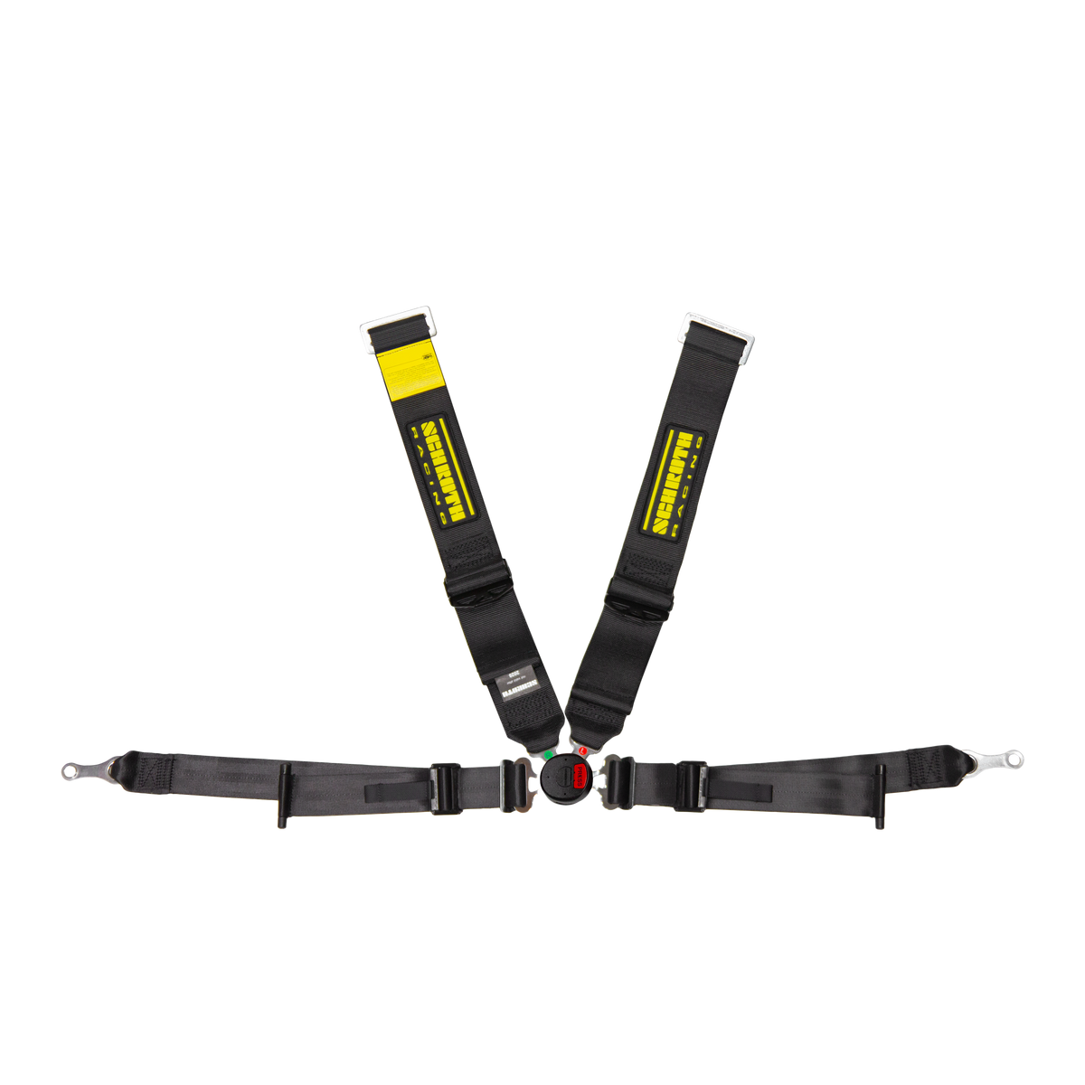 Schroth Profi II ASM FE 4-Point Harness — Pull-Down, Bolt-In (Push-Button Camlock)
