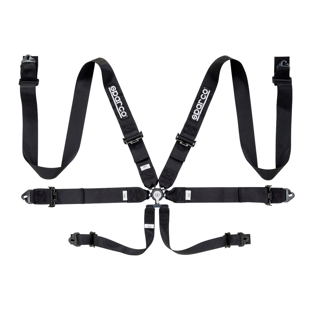 Sparco FIA 6-Point Racing Harness - Steel
