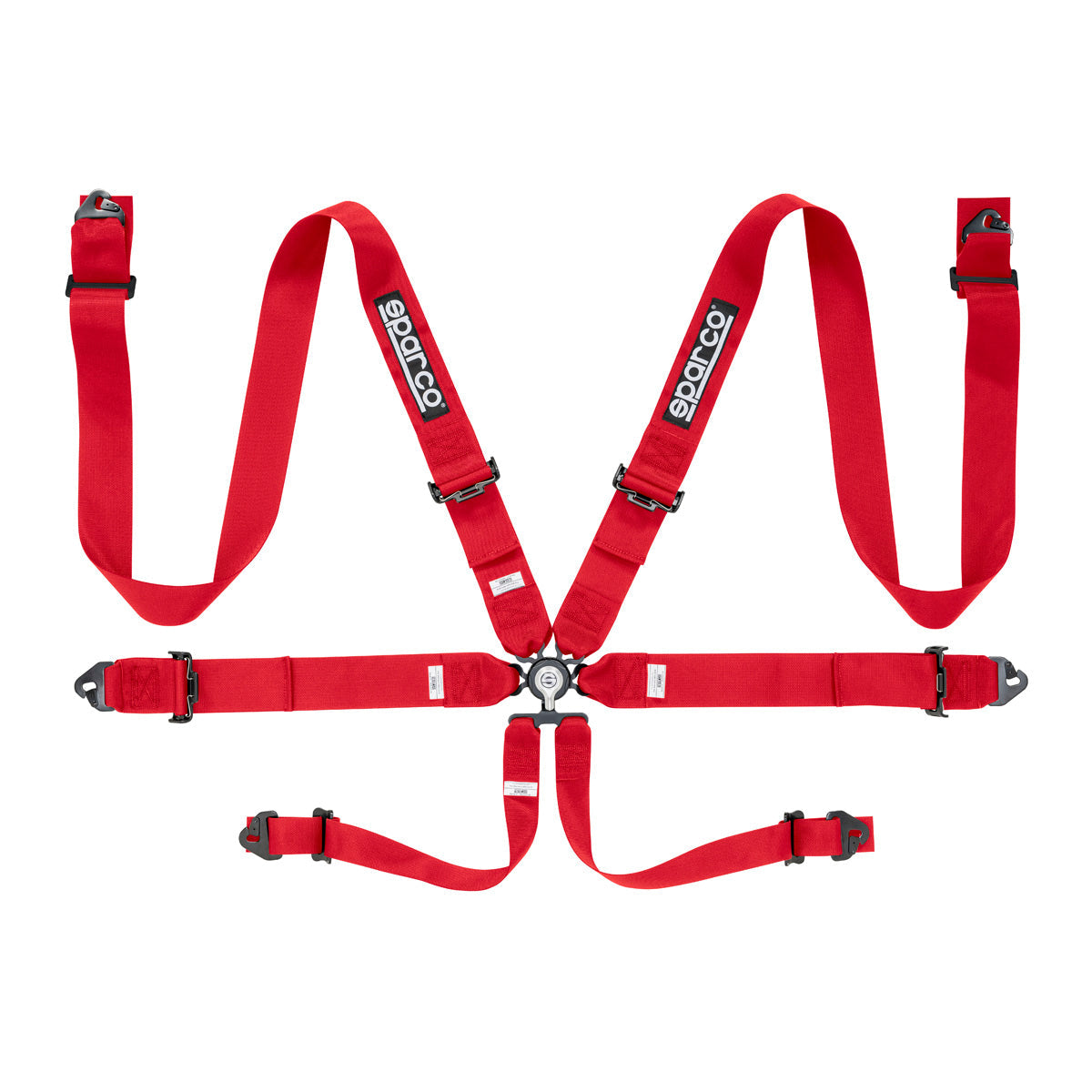 Sparco FIA 6-Point Racing Harness - Steel