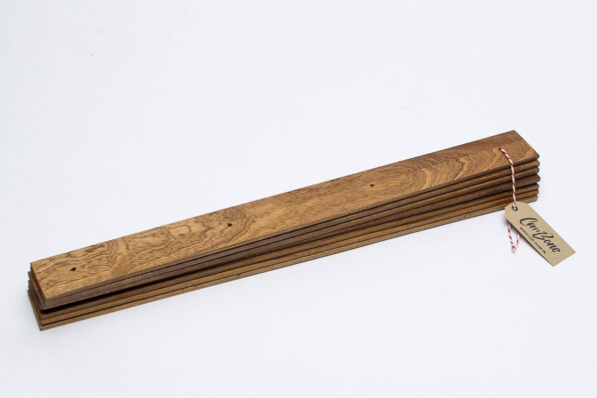 Exotic wood planks for CarBone Roof Rack