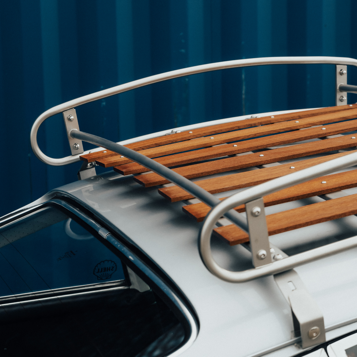 Exotic wood planks for CarBone Roof Rack